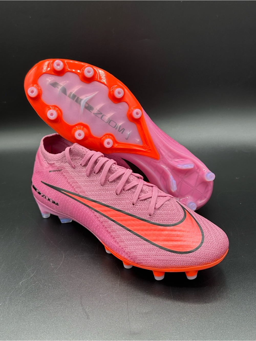 Nike Zoom Mercurial Vapor 16 Elite Pro AG Soccer Pink Cleats Mens 6 / Womens 7.5